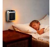 Plug In Ceramic Heater, Small Wall Room Heaters, With Remote Control, Rapid Ceramic Heating In 3 Seconds, Ptc Ceramic Heating Element, 12 Hour Timing 1pcs