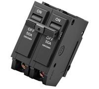 Plug in Circuits Breaker High 50A 2 Poles Miniature Circuits for Branch Circuit Small Size Electrical