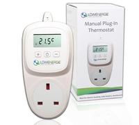Plug-In Digital Temperature Controller - Programmable Electric Thermostat for Heaters, Greenhouses, Propagation, Home Brewing & Reptile Tanks - LCD Display, Easy Plug-and-Play, No Wiring