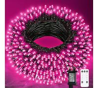 Plug in Fairy Lights 65ft 200 LED String Lights Mains Powered Christmas Lights with Remote 8 Modes Christmas Tree Lights Halloween Lights Outdoor Indoor for Garden Bedroom Festival Party Holiday Xmas
