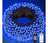 Plug in Fairy Lights 65ft 200 LED String Lights Mains Powered Christmas Lights with Remote 8 Modes Christmas Tree Lights Halloween Lights Outdoor Indoor for Garden Bedroom Festival Party Holiday Xmas