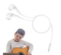 Plug In Headphones - 11x6cm Abrasion Resistant Synthetic Resin Azure, Earbuds For School Structure, Ergonomic Silicone Tip Geometry, Reliable Lightweight Portable Frame | Communication Equipment For A
