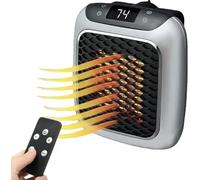 Plug in Heater, 800W Mini Portable Heater 2 Mode PTC Ceramic Heaters 1-12H Timer Overheating Protection w/Remote Control Electric Low Energy Efficient Bedroom Office Kitchen