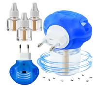 Plug-in Mosquito Repellent, 3PCS Plug-in Insect Killer for Home & Travel, Lasts up to 45 Nights per Refill, Includes Diffuser & 35ml Refill, Essential for International Travel, European Standard