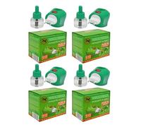 Plug-in Mosquito Repellent & Insect Killer (4 Pack) for Home & Travel - Up to 45 Nights Protection per Refill - Includes Plug-in Units & Refill Bottles - Exclusive AG Total Health Bundle