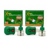 Plug-in Mosquito Repellent & Insect Killer for Home & Travel | Odourless Tropical Formula | Up to 45 Nights per Refill | 2 Pack (2 Devices + 2 Refills)