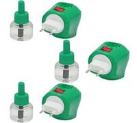 Plug-in Mosquito Repellent Plug-in Insect Killer for Home & Travel Lasts for up to 45 Nights per Refill | Each Pack Includes a Plug-in and one Bottle for Long Lasting Performance | 3 Pack