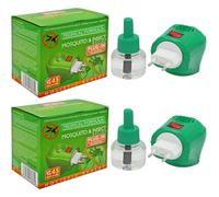 Plug-in Mosquito Repellent Plug-in Insect Killer for Home & Travel Lasts for up to 45 Nights per Refill | Each Pack Includes a Plug and one Bottle for Long Lasting Performance | 2 Pack