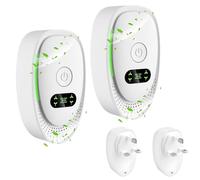 Plug-In Negative Ion Air Purifier for Bedroom Home, Automatic Air Freshener Whisper-Quiet Operation 1W Power Dust, Pet Dander, Odour, Smoke, Office, Desktop (2)