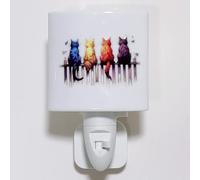 Plug-in Night Lights - LED Bulb, UK 3 pin Socket (Nothin' Buttt 4 Cats)