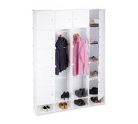 Plug-in shelving unit Modular Shoe Cabinet Plastic Wardrobe System Waterproof