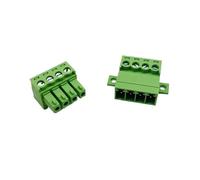 Plug-in terminal blocks 1Sets 15EDG 3.81MM Solderless Docking Type Screw Terminal Block Connector PCB plug-in type 15EDGRKC 3.81 Green Terminal Block(7P)