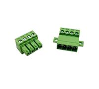 Plug-in terminal blocks 1Sets Solderless Docking Type 15EDG 3.81MM Screw Terminal Block Connector PCB plug-in type 15EDGRKC 3.81 Green Terminal Block(9P)