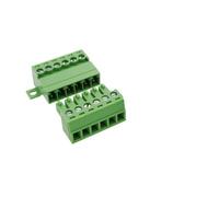 Plug-in terminal blocks 1Sets solderless docking type 15EDG 3.81MM screw terminal block connector PCB plug-in type 15EDGRKC 3.81 green terminal block(3P)
