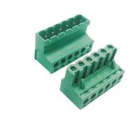 Plug-in terminal blocks 2Sets 5.08MM Pluggable Terminal Blocks Connector KF2EDGKR 5.08 Butting Style 2/3/4/5/6/7/8/9/10/12 Pin Screw Terminal(12P)