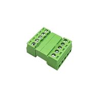 Plug-in terminal blocks 5 Sets 5.08MM Pluggable Terminal Blocks Connector KF2EDGKR 5.08 Butting Style 2/3/4/5/6/7/8 Pin Screw Terminal(6p)
