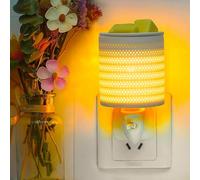 Plug in Wax Melt Burners Electric Wall Candle Oil Burners for Wax Melts Night Light Gifts for Women Girlfriend, Aroma Lamp for Sauna Home Office Bedroom Living Room Accessories and Decor