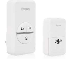 Plug In Wireless Kinetic Door Bell Chime Kit Byron DBY-23442BS