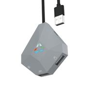 Plug Play Game Keyboard Adapter Converter Low Latency Design Adjustable Setting with Reversible USB Port Reversible USB Port Gaming Adapter