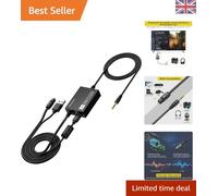 Plug & Play Optical to 3.5mm Adapter - High-Quality Audio Converter with Cables