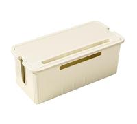 Plug Socket Box, Power Cord Organizer, 12.59x5.90x4.92 inches, Safety Storage Tool, Cable Cover Container, Desktop Concealer Holder, for Multi-Room Wire Manager, PP Utility Case