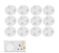 Plug Socket Covers UK, 12 Packs, Baby Child Safety Socket Covers, Child Baby Plug Socket Covers, Plug Socket Cover for Children Safety Protection at Home and School for Sockets UK