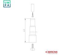 PLUG SPARK PLUG 10229N1 FOR VW ESCARABAJO/Convertible FUSCA CAROCHA BEETLE 1.6L