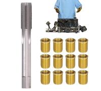 Plug Thread Repair - Plug Repair | Spaŕk Pluģ Rethreading Set, M14x1.25 Inserts And M16x1.25 Tap - 11X Screw Thread Tool Set For M14 X Rethreading, For Automotive Engines