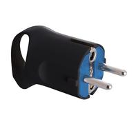 Plug with Black Handle, Ergonomic Design, Durable Material, Ideal for Electrical Connections and Use in Domestic Settings