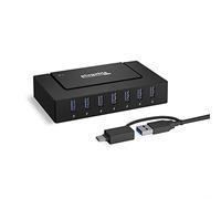 Plugable Technologies 7-in-1 USB Charging Hub with Data Transfer for L