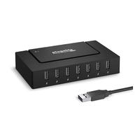 Plugable Technologies 7 Port USB Hub - USB Hub for Multiple Devices and USB 2.0 Data Transfer with a 60W Power Adapter
