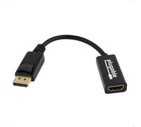 Plugable Technologies Passive DisplayPort to HDMI Adapter, Driverless, Compatible with Windows and Linux Systems and Displays up to 4K UHD 3840x2160@30Hz