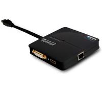 Plugable Technologies USB 3.0 Universal Mini Laptop Docking Station for Windows and Mac (Dual Video HDMI and DVI/VGA, Gigabit Ethernet)