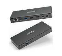 Plugable Technologies USB C Docking Station Dual Monitor 2 HDMI Ports, Power ...