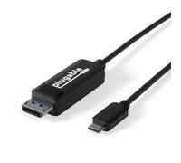 Plugable Technologies USB C to DisplayPort Cable 6 feet (1.8m), Up to 4K at 60Hz, USB C DisplayPort Cable - Compatible with Thunderbolt and USB-C - Driverless