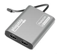 PLUGABLE TECHNOLOGIES USBC-6950M Portable USB-C to Dual 4K DisplayLink