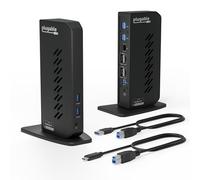 Plugable Technologies USB 3.0 USB-C Dual 4K Display Docking Station wi