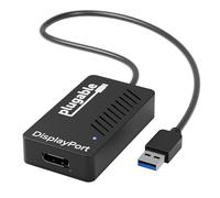 Plugable USB 3.0 to DisplayPort 4K Video Graphics Adapter (DisplayLink Driver Required) Single Monitor Expansion up to 3840x2160 (No HDMI) for Windows, Mac, ChromeOS (UGA-4KDP)