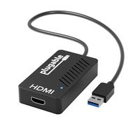 Plugable USB 3.0 to HDMI 4K DisplayLink Video Graphics Adapter for Multiple Monitors up to 3840x2160 Supports Windows, Mac, and ChromeOS