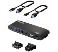 Plugable USB 3.0 Universal Docking Station Dual HDMI Monitors DVI/VG Docking