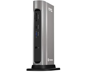 Plugable USB-C Dock 14-in-1 with Thunderbolt 3 Certification, Up To 96W Charging, Dual Monitor - Compatible with Mac and Windows, 2X DisplayPort and HDMI 2.0, 7X USB, Ethernet, Audio, Micro SD/SD