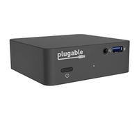 Plugable USB C Dock VESA Mount Compact with 85W Charging Thunderbolt 4/3 USB4 Compatible and works with macOS, Windows, and ChromeOS Laptops (HDMI up to 4K@30Hz, Ethernet, 4X USB 3.0 Ports, USB-C PD)