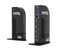 Plugable USB-C Triple Monitor Docking Station: 13-in-1 Laptop Dock with 100W Charging for Mac (DisplayLink Driver Required), Windows, Chrome, 3 HDMI, Gigabit Ethernet, SD, USB-C 20W, 4 USB - UD-ULTCDL