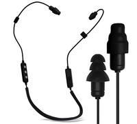 Plugfones Liberate 2.0 Wireless Bluetooth in-Ear Earplug Earbuds - Noise Reduction Headphones with Noise Isolating Mic and Controls (Black & Gray)