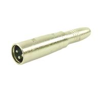 Plugger 3B Black XLR Male/Female Mono Jack Adaptor