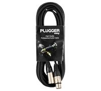 Plugger 6 m 3-Pin Female to 3-Pin Male XLR Cable - Black