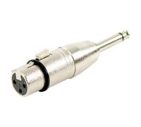 Plugger Adaptor XLR femelle/jack mâle mono black