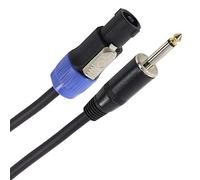 Plugger HP Speakon Cable - Male/Male, 1.5 mm²/10 m, Black