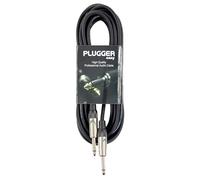 Plugger Male/2x Male Mono Jack Cable 6 m Black