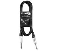 Plugger Male Jack/Male Mono 1.50m Audio Cable, Black